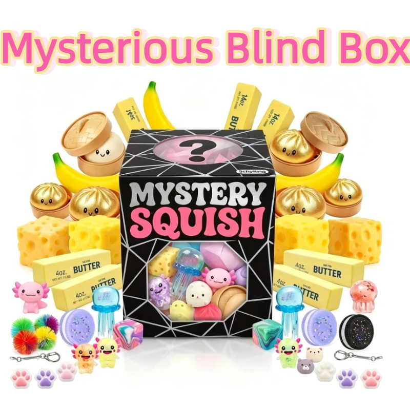 Mystery Box Blind Bag - 100 stylów Gniotek Antystresowy Niespodzianka w
