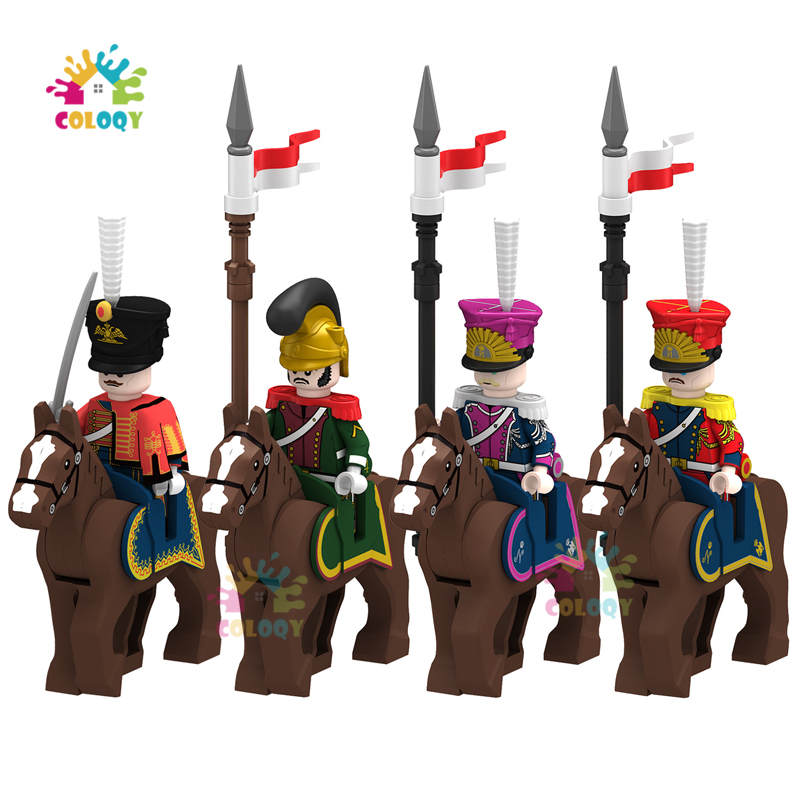 Lego Minifigure Holder - Klocki konstrukcyjne dla dzieci, kawaleria napoleońska,