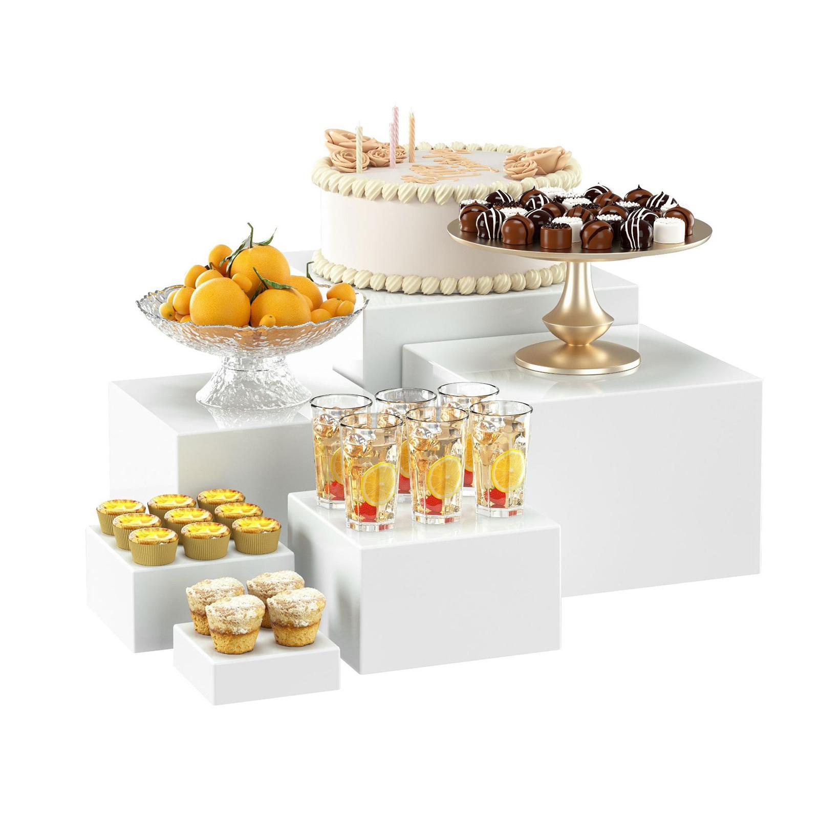 Display Risers Set - 6x Akrylowy stojak na bufet Zestaw