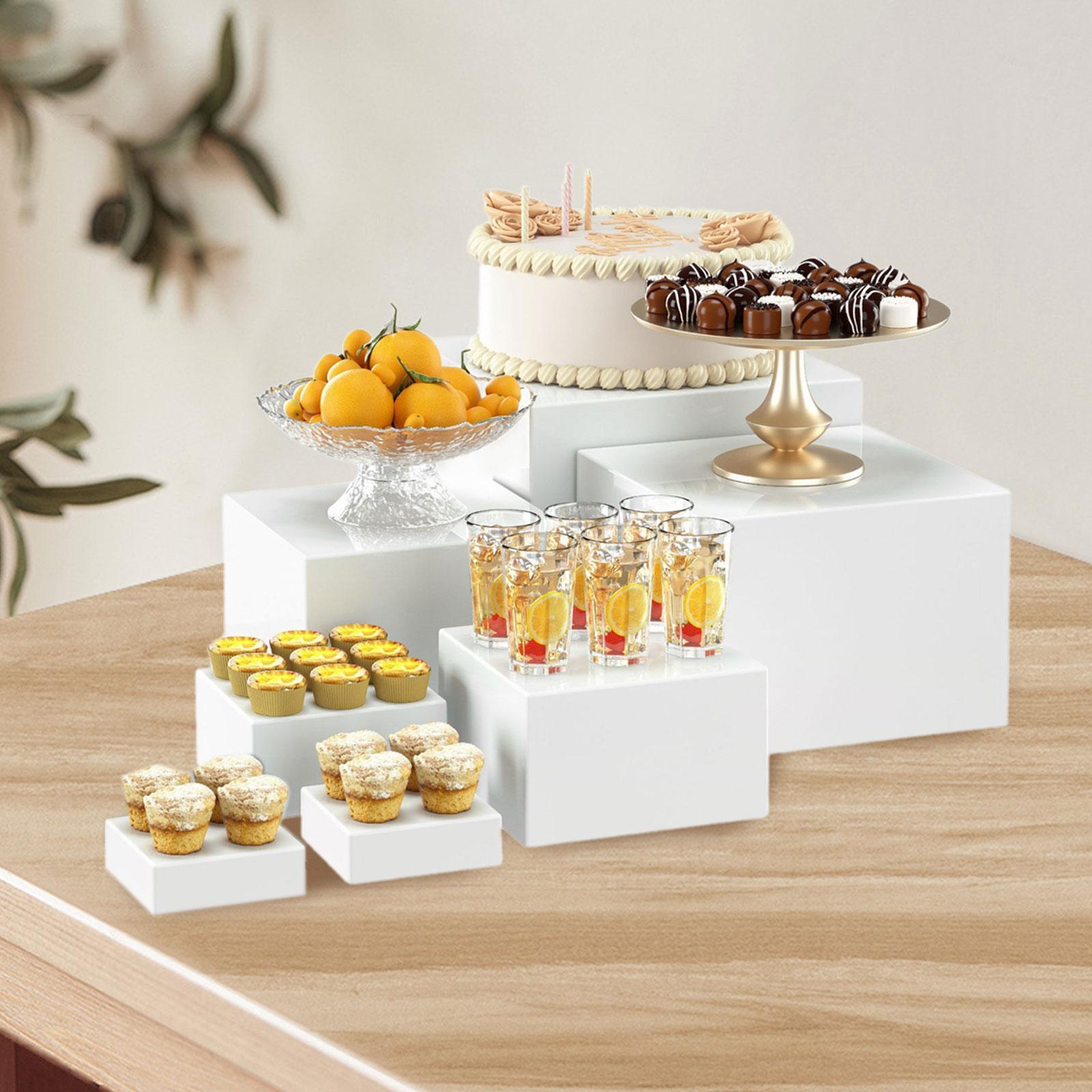 Display Risers Set - Zestaw 7 akrylowych podstawek do bufetu,