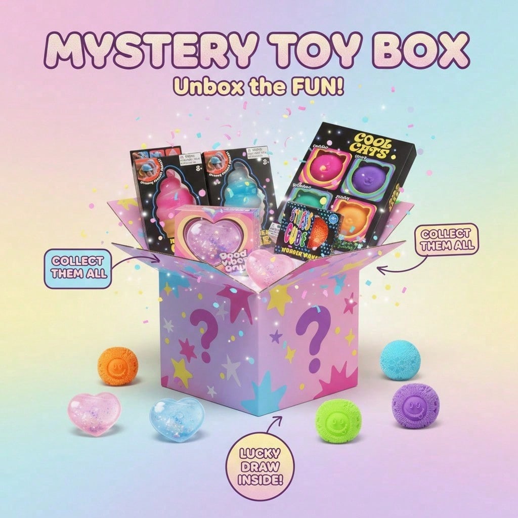 100+ szt. Sensorycznych Gniote – Mystery Box Blind Bag recenzja i cena