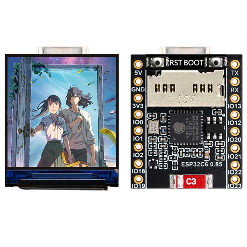 Płytka rozwojowa ESP32 C6 z ek – Graded Card Display recenzja i cena