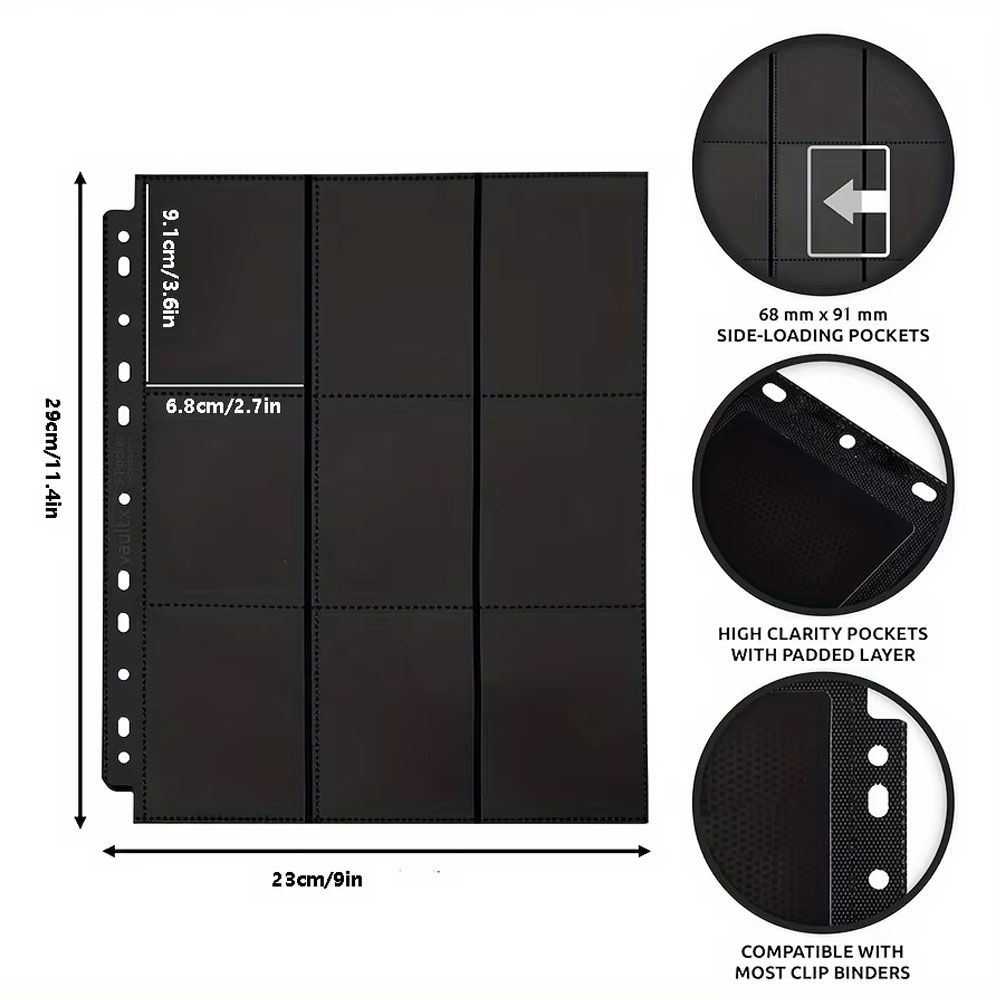 10 sztuk czarnych segregatorów – Trading Card Binder recenzja i cena