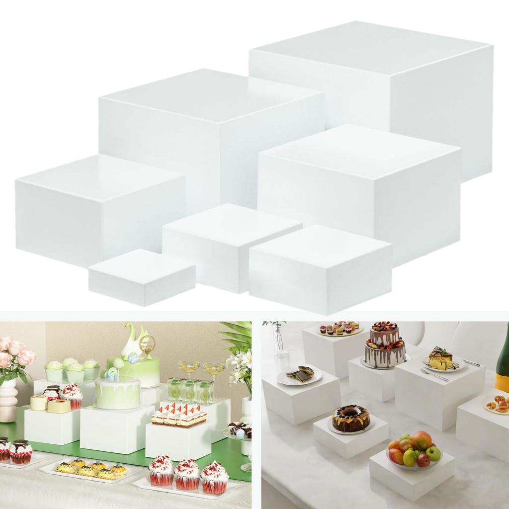 7 sztuk akrylowych kostek eksp – Display Risers Set recenzja i cena
