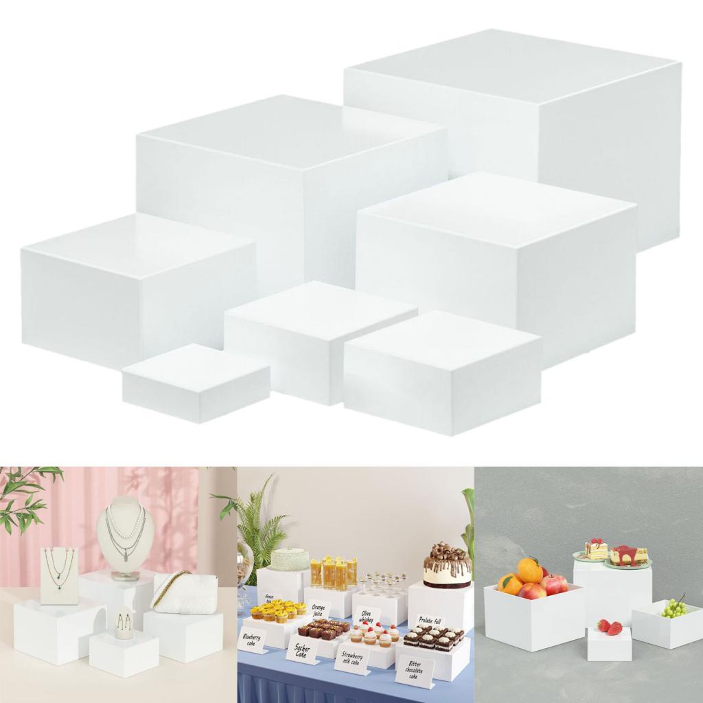 7 sztuk akrylowych kostek eksp – Display Risers Set recenzja i cena