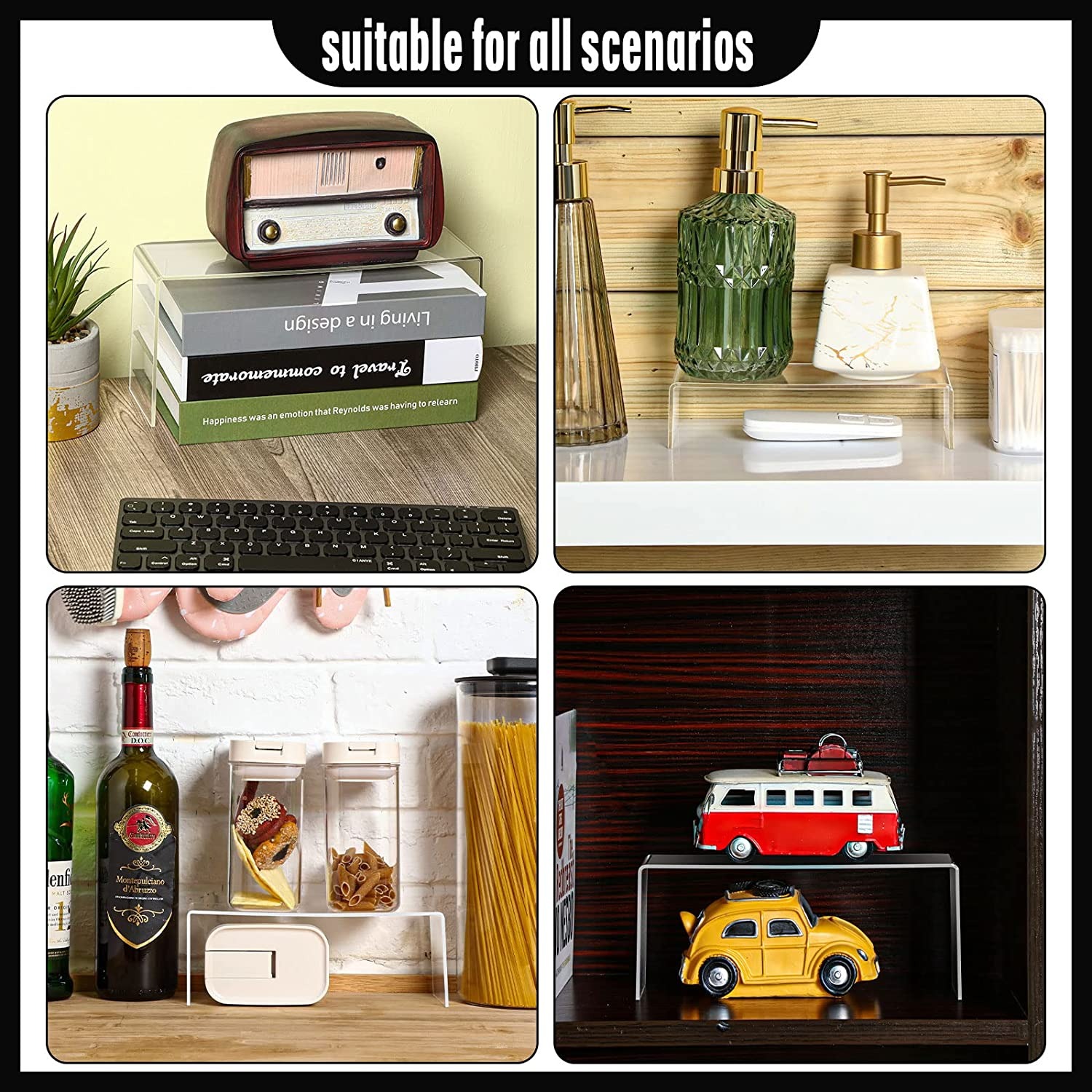 Przezroczyste prostokątne akry – Pop Display Shelf recenzja i cena